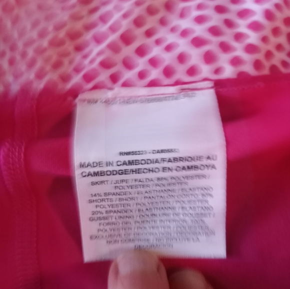 Nike Women's Skirt Dri-Fit Tennis Golf Pink/White Animal Print Barbiecore - Picture 6 of 9